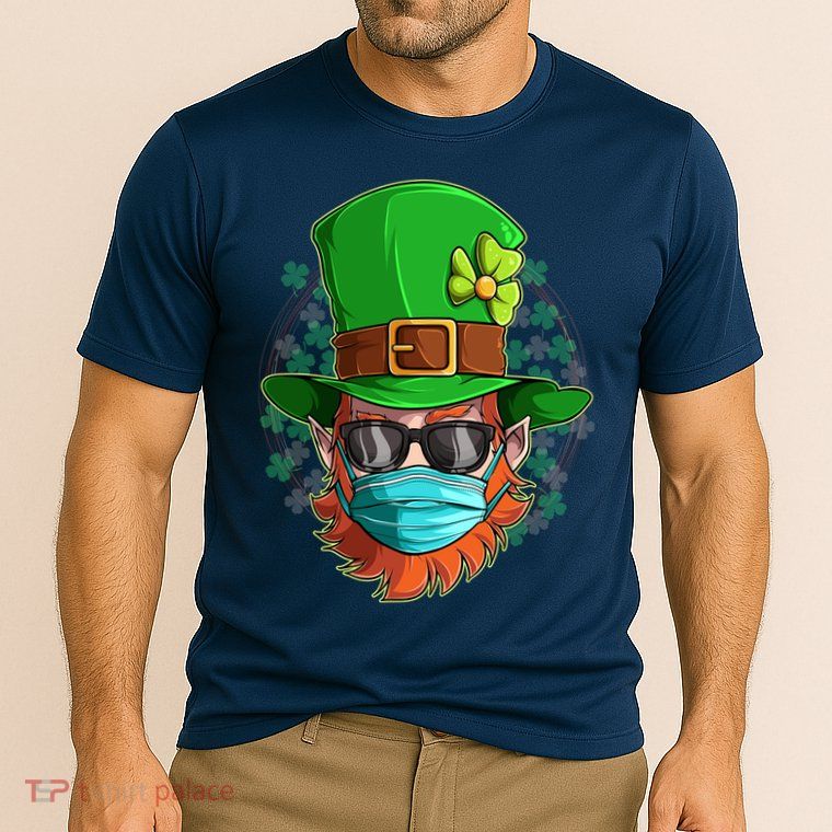 St Patricks Day Quarantined Masked Leprechaun Performance Shirt