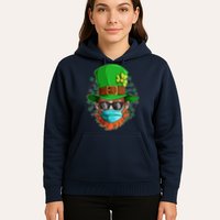 St Patricks Day Quarantined Masked Leprechaun Hoodie