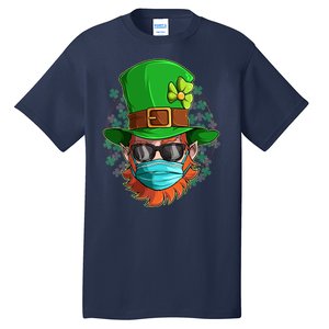 St Patricks Day Quarantined Masked Leprechaun Tall T-Shirt