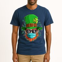 St Patricks Day Quarantined Masked Leprechaun Tall T-Shirt
