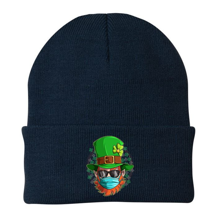 St Patricks Day Quarantined Masked Leprechaun Beanie