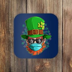 St Patricks Day Quarantined Masked Leprechaun Coaster