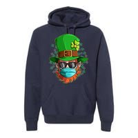 St Patricks Day Quarantined Masked Leprechaun Premium Hoodie