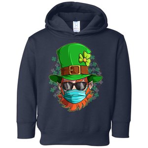 St Patricks Day Quarantined Masked Leprechaun Toddler Hoodie