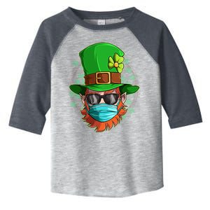 St Patricks Day Quarantined Masked Leprechaun Toddler Fine Jersey T-Shirt