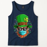 St Patricks Day Quarantined Masked Leprechaun Tank Top