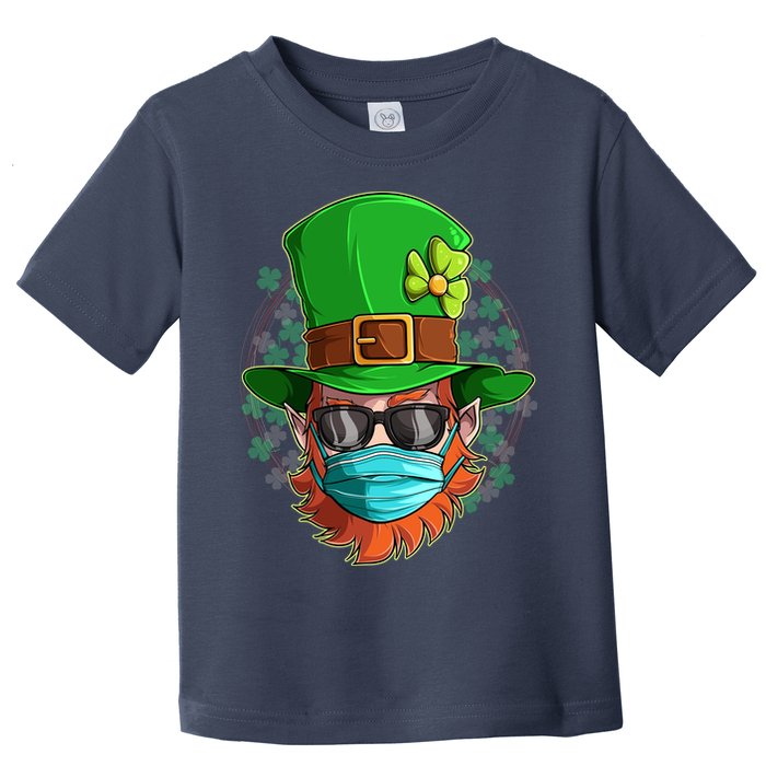 St Patricks Day Quarantined Masked Leprechaun Toddler T-Shirt