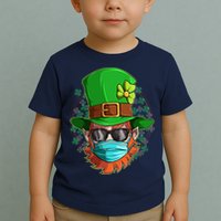 St Patricks Day Quarantined Masked Leprechaun Toddler T-Shirt