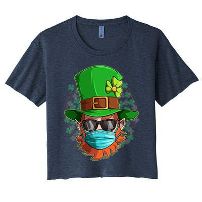 St Patricks Day Quarantined Masked Leprechaun Crop Top