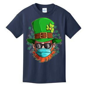 St Patricks Day Quarantined Masked Leprechaun Kids T-Shirt