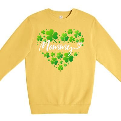 St Patricks Day Mommy For Women Grandma Mommy Gifts Premium Crewneck Sweatshirt