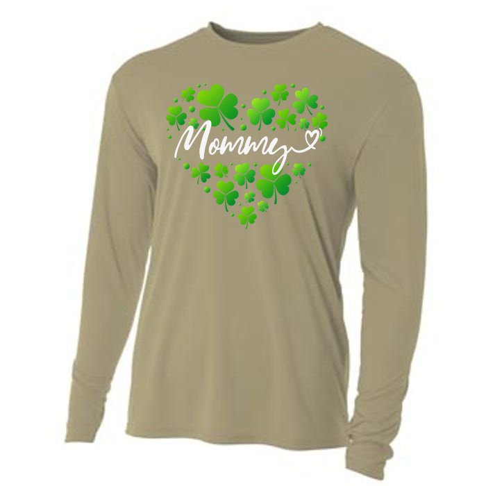 St Patricks Day Mommy For Women Grandma Mommy Gifts Cooling Performance Long Sleeve Crew