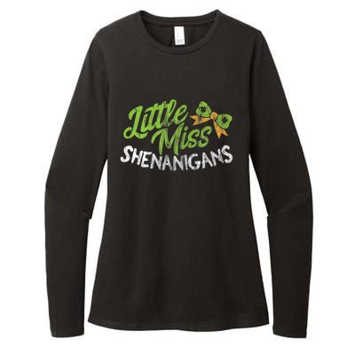 St Patrick's Day Funny Gift For Miss Shenanigans Gift Womens CVC Long Sleeve Shirt