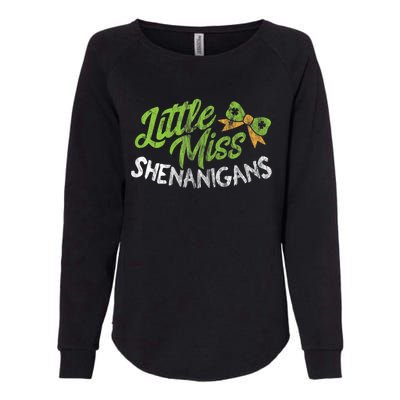 St Patrick's Day Funny Gift For Miss Shenanigans Gift Womens California Wash Sweatshirt