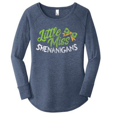 St Patrick's Day Funny Gift For Miss Shenanigans Gift Women's Perfect Tri Tunic Long Sleeve Shirt