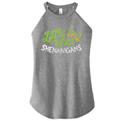 St Patrick's Day Funny Gift For Miss Shenanigans Gift Women's Perfect Tri Rocker Tank