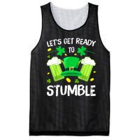 St. PatrickS Day LetS Get Ready To Stumble Beer Drinking Gift Mesh Reversible Basketball Jersey Tank