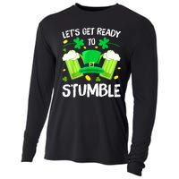 St. PatrickS Day LetS Get Ready To Stumble Beer Drinking Gift Cooling Performance Long Sleeve Crew