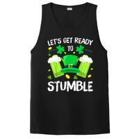 St. PatrickS Day LetS Get Ready To Stumble Beer Drinking Gift PosiCharge Competitor Tank