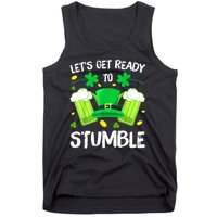 St. PatrickS Day LetS Get Ready To Stumble Beer Drinking Gift Tank Top