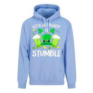 St. PatrickS Day LetS Get Ready To Stumble Beer Drinking Gift Unisex Surf Hoodie