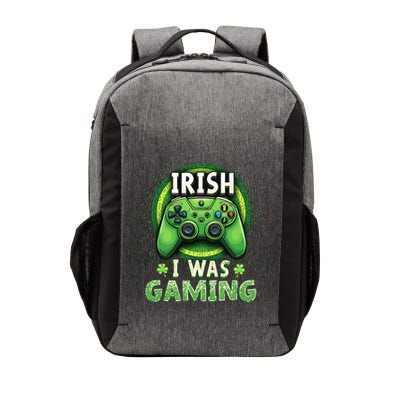 St Patricks Day Gamer Shamrock Irish I Was Gaming Great Gift Vector Backpack