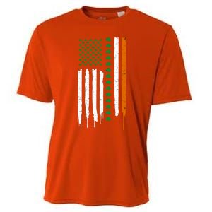 St Patrick's Day: Irish American Flag Gift Cute Gift Cooling Performance Crew T-Shirt