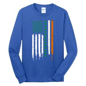 St Patrick's Day: Irish American Flag Gift Cute Gift Tall Long Sleeve T-Shirt