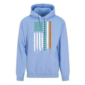 St Patrick's Day: Irish American Flag Gift Cute Gift Unisex Surf Hoodie