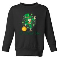 St Patricks Day Dabbing Leprechaun Boys Girls Men Dab Dance Toddler Sweatshirt