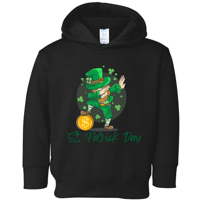 St Patricks Day Dabbing Leprechaun Boys Girls Men Dab Dance Toddler Hoodie