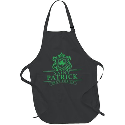 Saint Patricks Day Pray For Us St Patrick's Catholic Patty's Apron