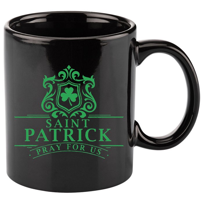 Saint Patricks Day Pray For Us St Patrick's Catholic Patty's 11oz C Handle Ceramic Mug
