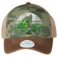 St Patricks Day Bigfoot Irish Shamrock Sasquatch Clover Leaf Legacy Tie Dye Trucker Hat