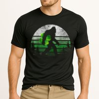 St Patricks Day Bigfoot Irish Shamrock Sasquatch Clover Leaf Performance Shirt