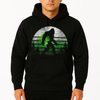 St Patricks Day Bigfoot Irish Shamrock Sasquatch Clover Leaf Hoodie