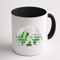 St Patricks Day Bigfoot Irish Shamrock Sasquatch Clover Leaf Mug