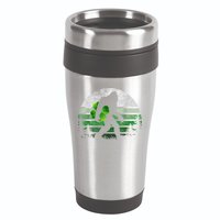St Patricks Day Bigfoot Irish Shamrock Sasquatch Clover Leaf 16oz Travel Tumbler