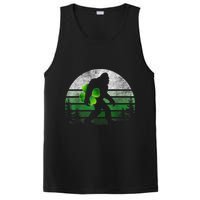 St Patricks Day Bigfoot Irish Shamrock Sasquatch Clover Leaf PosiCharge Competitor Tank