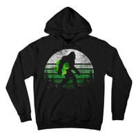 St Patricks Day Bigfoot Irish Shamrock Sasquatch Clover Leaf Tall Hoodie