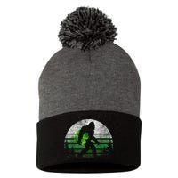 St Patricks Day Bigfoot Irish Shamrock Sasquatch Clover Leaf Pom Pom 12in Knit Beanie