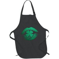 St PatrickS Day Irish Leaf Clover Lips Apron