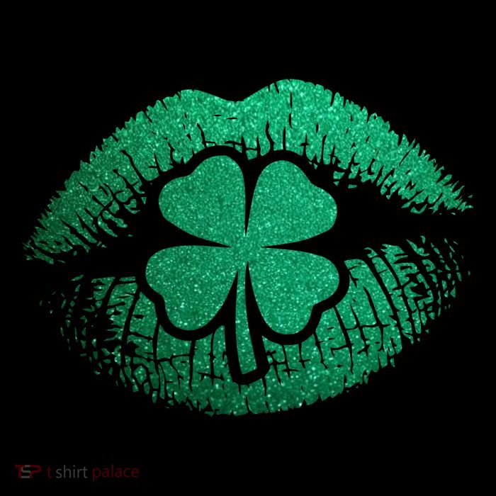 St PatrickS Day Irish Leaf Clover Lips Bag