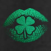 St PatrickS Day Irish Leaf Clover Lips Trucker Hat