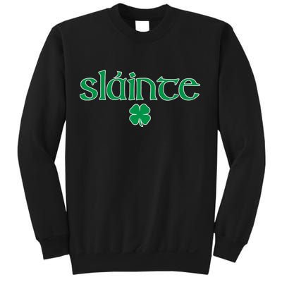Slainte Patricks Day Shamrock Sweatshirt