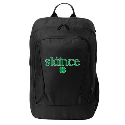 Slainte Patricks Day Shamrock City Backpack