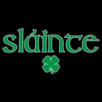 Slainte Patricks Day Shamrock Button