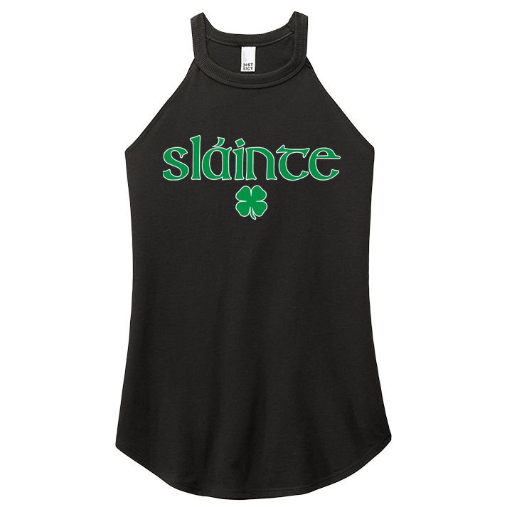 Slainte Patricks Day Shamrock Women's Perfect Tri Rocker Tank
