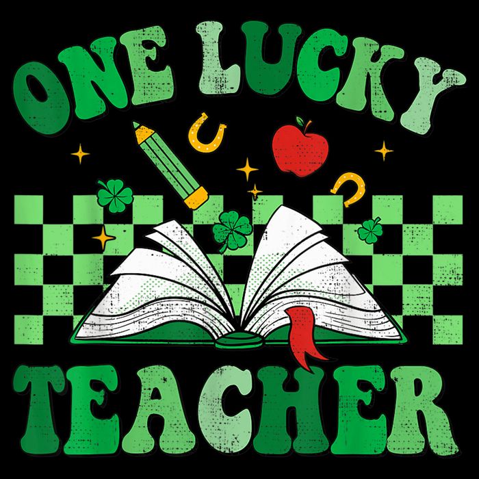 St Patricks Day Teacher Shirt One Lucky Teacher Shamrock Cooling Performance Crew T-Shirt