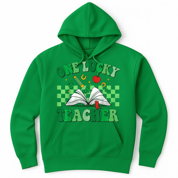 St Patricks Day Teacher Shirt One Lucky Teacher Shamrock Hoodie